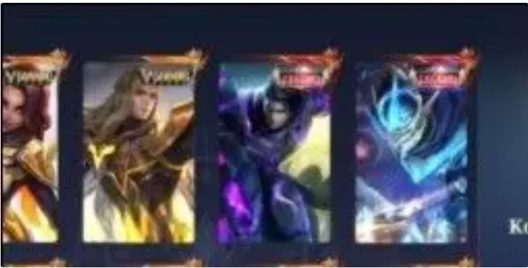 ML701 Android & iOS 452 Skins 2 Legend Gusion Alucard Dawning Lancelot Esmeralda HXH Julian Kurapika 6 KOF Skins (G)